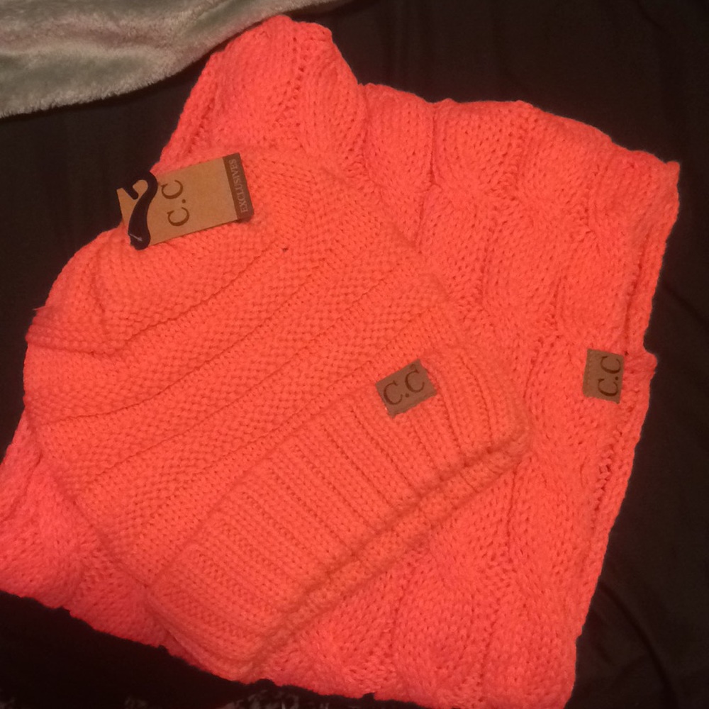 Brand new winter hat and infinity scarf